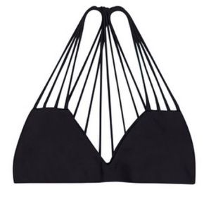 NEW MIKOH Banyans Bikini Top in Black, Small